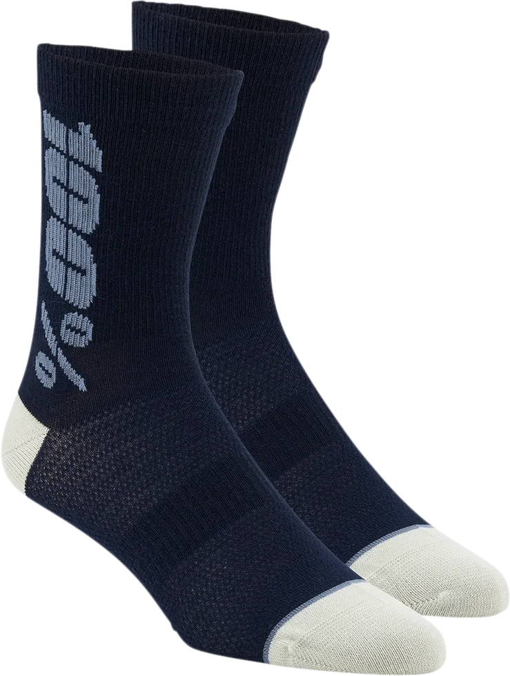 100% Rythym Socks - Navy/Slate - Small/Medium 24006-455-17