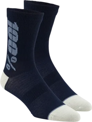 100% Rythym Socks - Navy/Slate - Small/Medium 24006-455-17