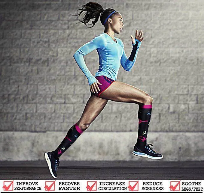#2 Copper Compression Socks Women & Men Circulation(6 pairs) - Best for Running,Nursing,Hiking,Recovery & Flight Socks