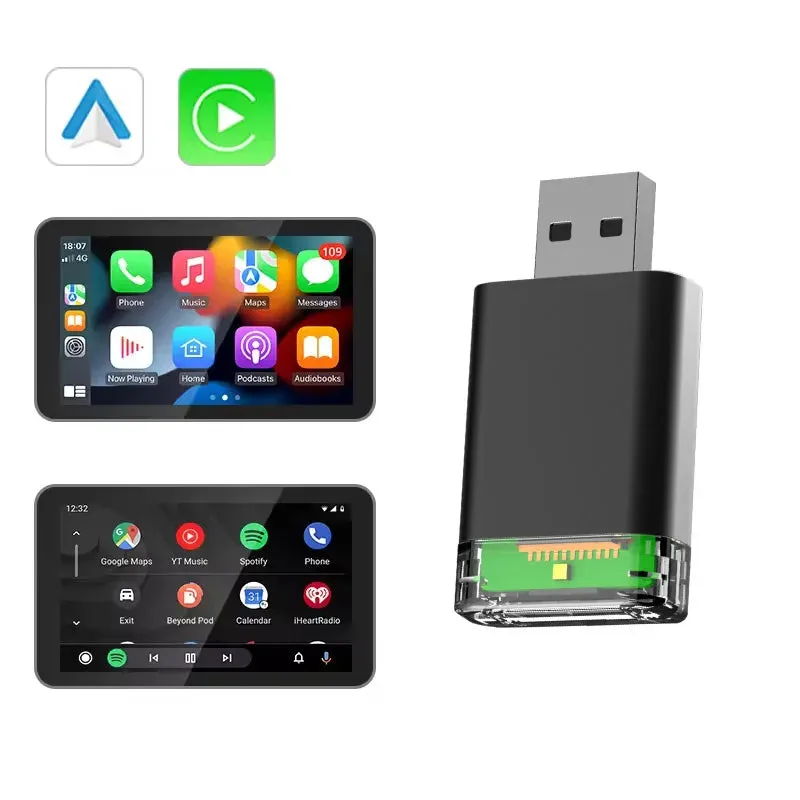 2-In-1 Wireless Carplay & Android Auto Adapter - Plug & Play