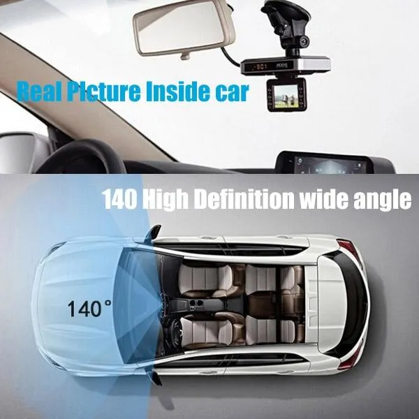 2.0 Lcd Radar Detector Dvr with Laser Gps Logger - Hd 720p 30fps