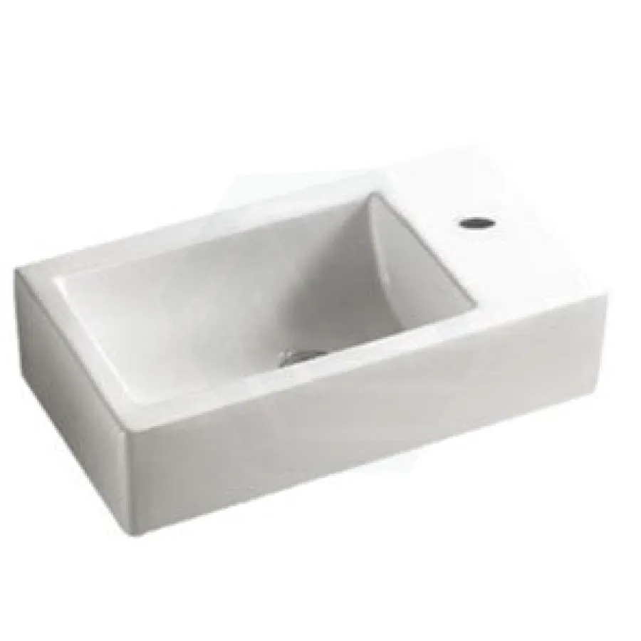 500x250x940mm PVC Filmed Floor Mini Bathroom Vanity Matt White Ceramic Top Freestanding With Kickboard