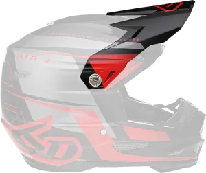 6D ATR-2 Visor - Mach - Red 72-6118
