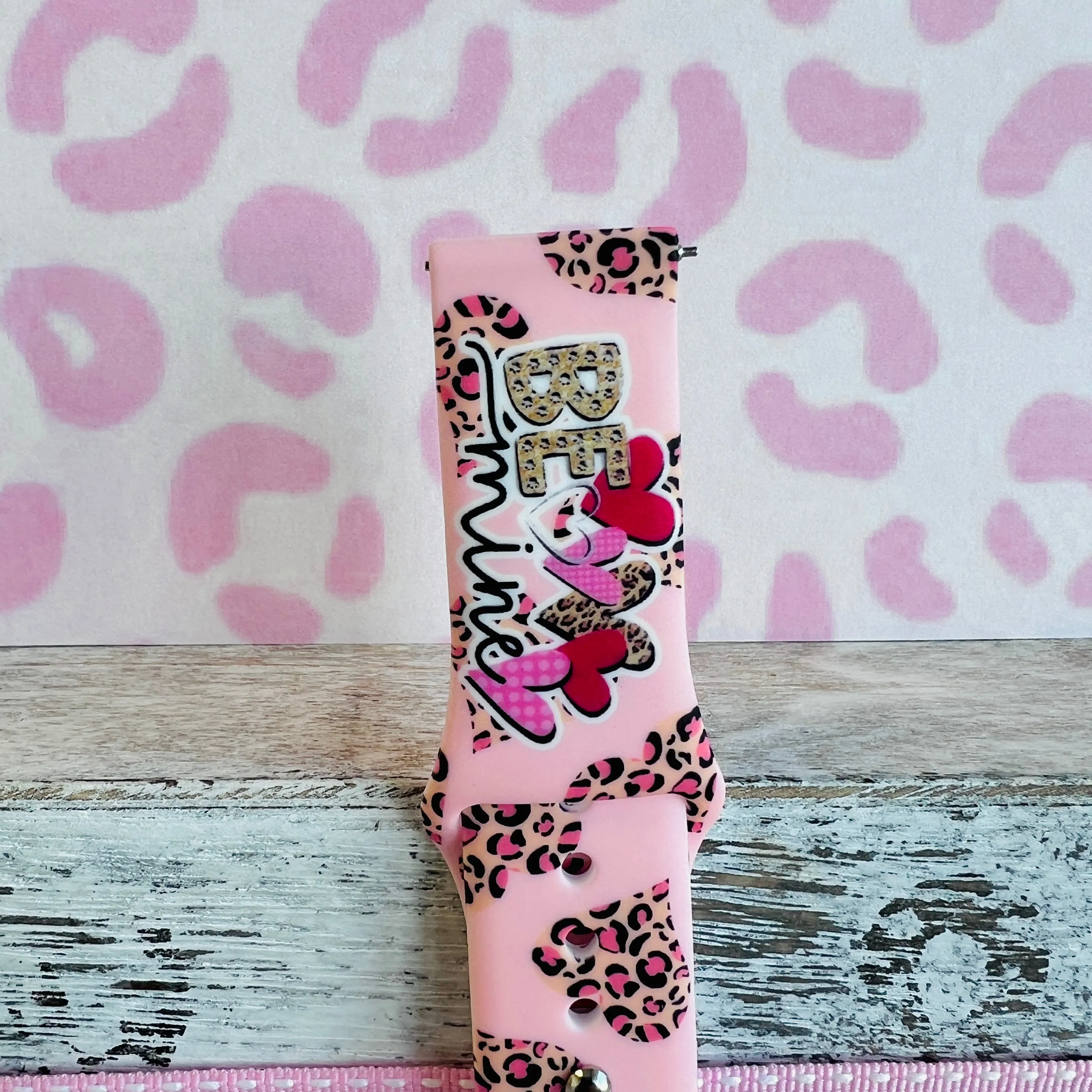 Be Mine Print Silicone Band For Samsung Watch