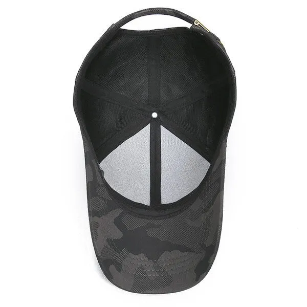 Camo Black Cap Hat