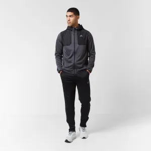 Cut & Sew Tracksuit | Mid Grey Black