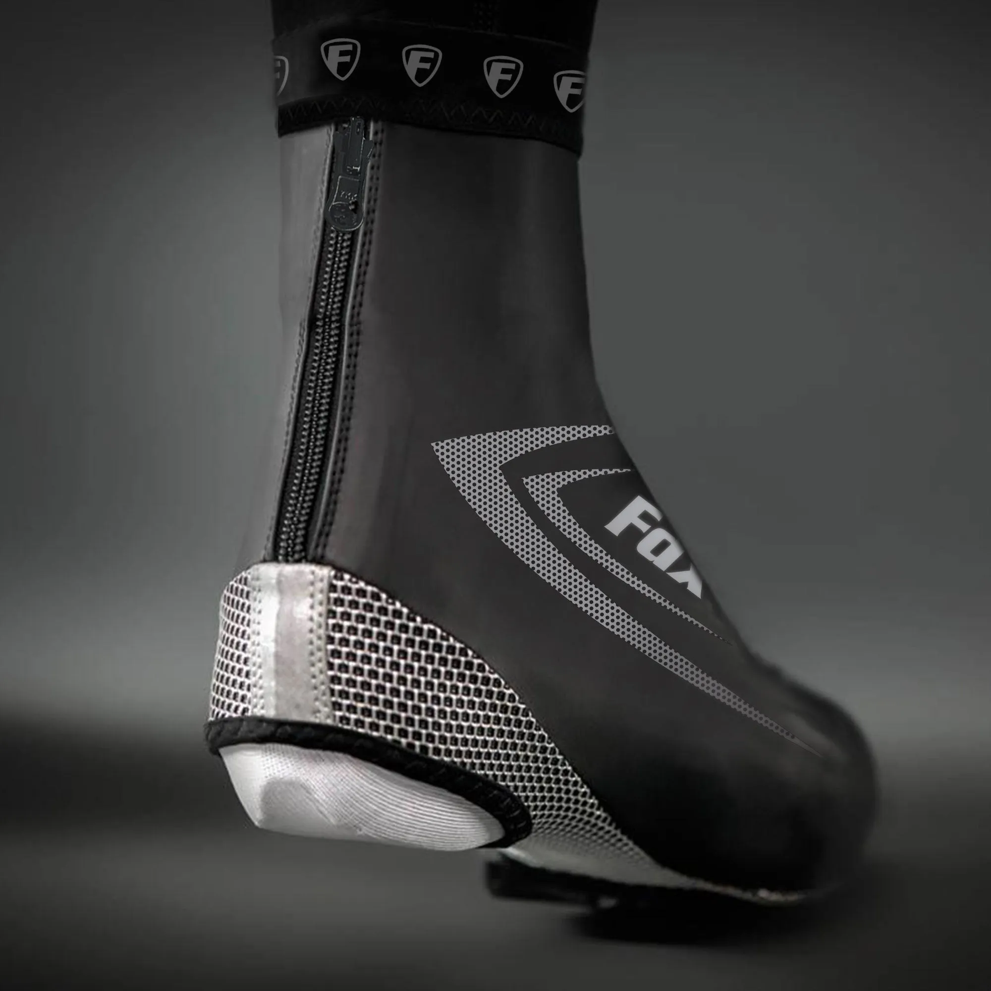 Fdx SC1 360 Reflective Black Cycling Shoe Covers
