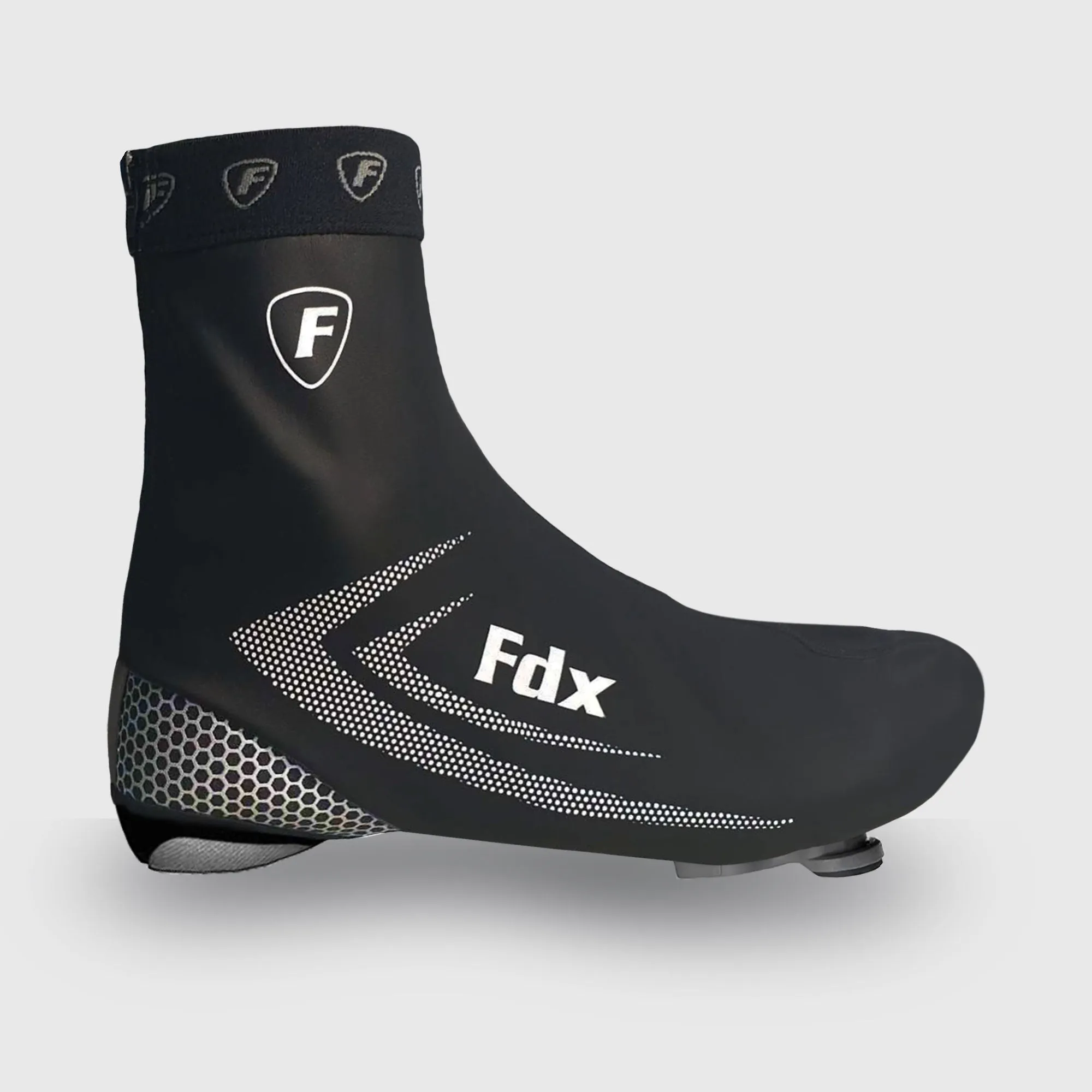 Fdx SC1 360 Reflective Black Cycling Shoe Covers