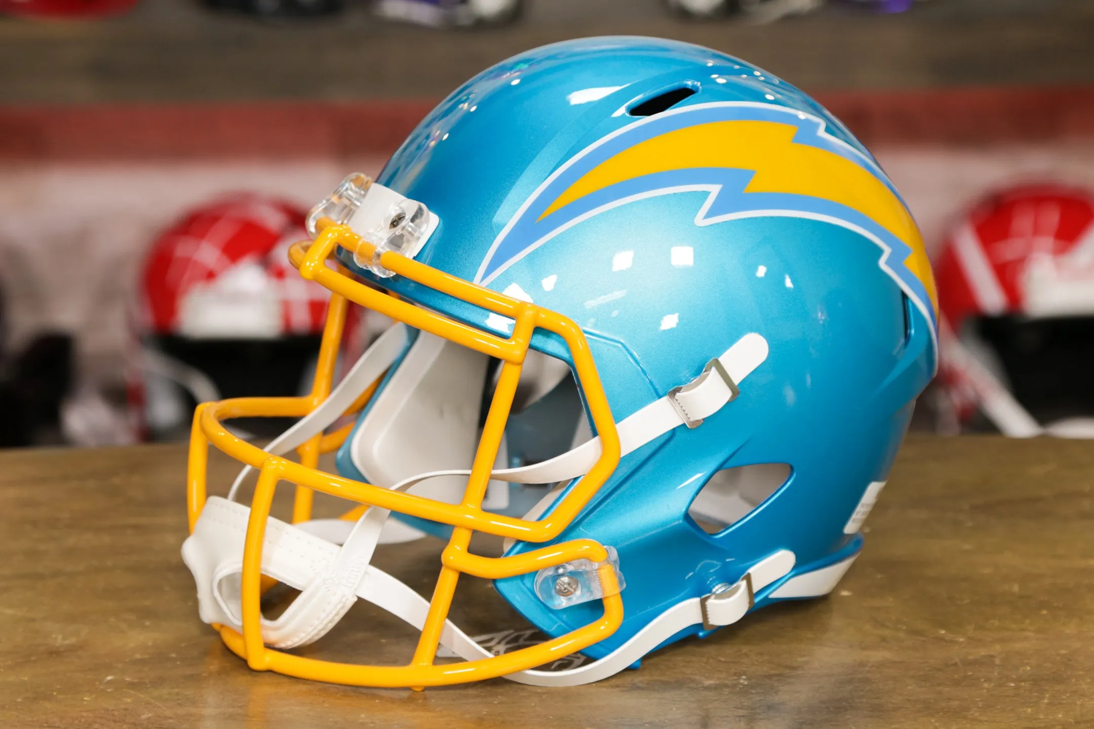 Los Angeles Chargers Riddell Speed Authentic Helmet - Flash