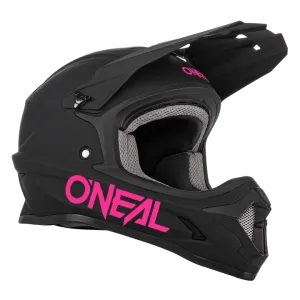 O'Neal Youth 1 SRS Solid Helmet Black/Pink