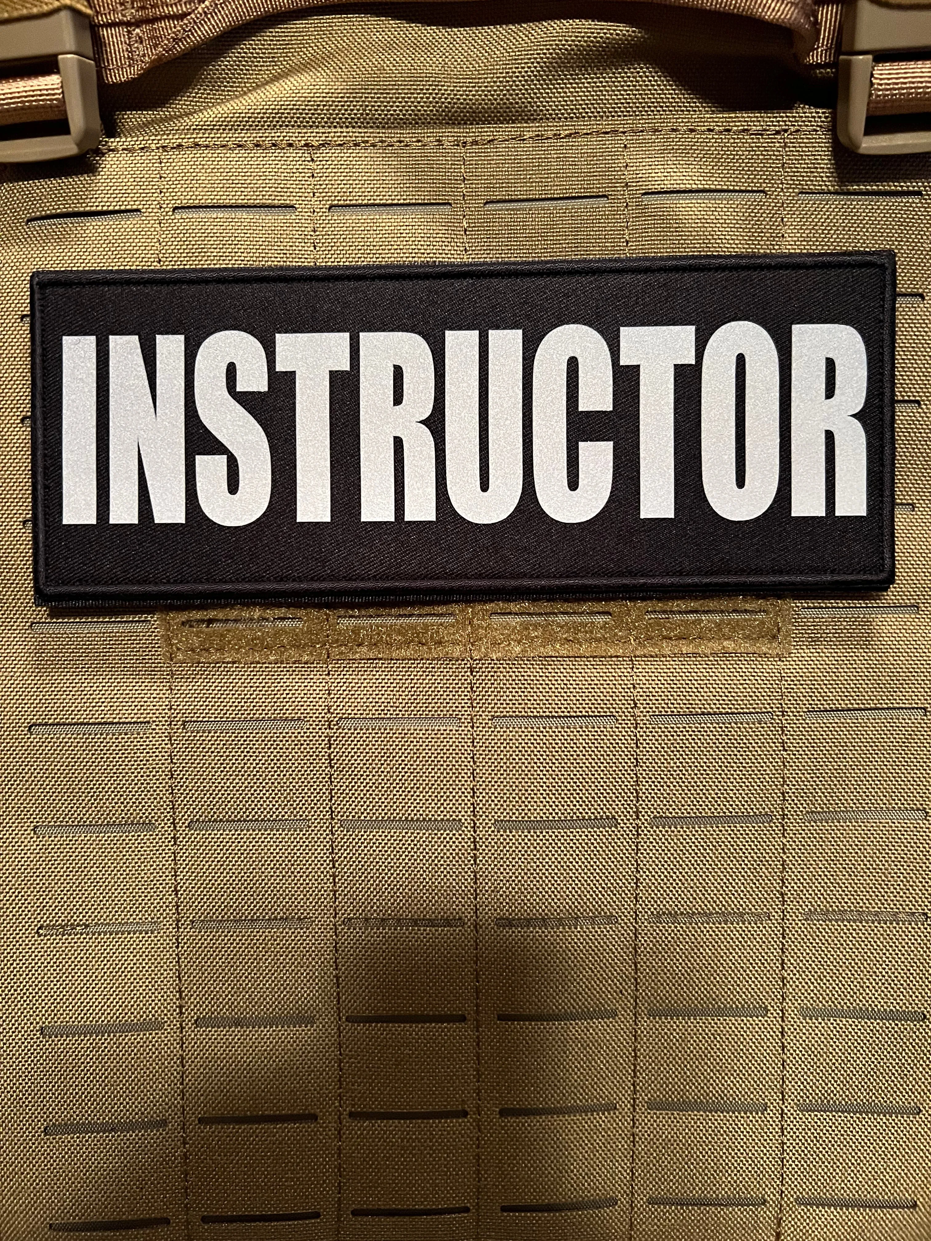 Pair of INSTRUCTOR Patches (3” x 8”) Pair of Reflective Hook and Loop