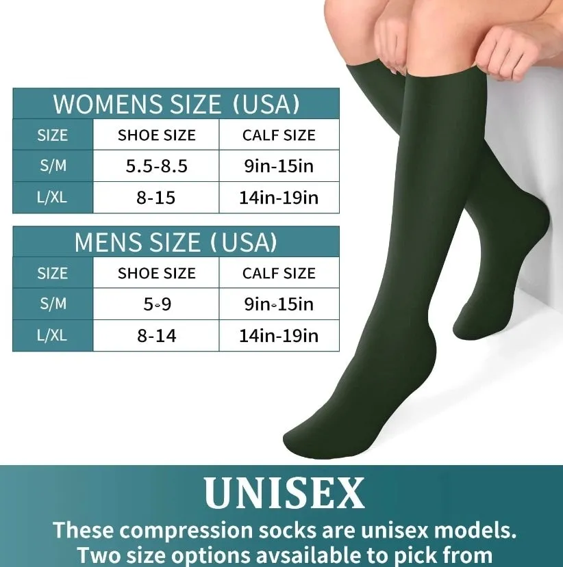 ROYALUCK 3 Pairs Comfortable Sports Compression Socks for Men and Women